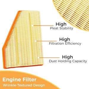 Engine Air Filter&Cabin Air Filter Combo Pack  Compatible with Jeep Grand Cherokee 2022 2023 2024,Grand Cherokee L 2021-2024 NOT compatible with Grand Cherokee 2021 &Cherokee WK 2022
