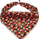 3 x Elegant little tail Christmas Dog Bandana, 1Pack Holiday Dog Scarf Dog Bandana Winter Adjustable Dog Scarf Handkerchief Boy Girl Dog Bibs Scarf for Square Dog Kerchief for Small Large Dogs (Snowmen)