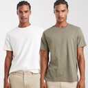 100% Cotton Crewneck T-Shirts pack of Two, Large