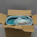 steo spce Bathroom Small Trash Can with Automatic Touchless Lid, 2.6 Gallon Smart Garbage Can Narrow Waterproof Trash Bin for Bedroom, Office, Living Room (Gold Blue)