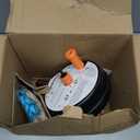Drain Auger, Clog Remover with Drill Adapter, 25 Feet Flexible Plumbing Snake Use Manually or Powered for Kitchen, Bathroom and Shower Sink, Comes with Gloves (orange)