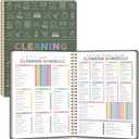 ADHD Cleaning Planner for Adults Women, Cleaning Schedule and Checklist Notebook, Daily Weekly Monthly Schedule Household Cleaning Checklist Planner, Green
