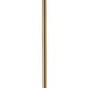 OBright Ted - Drum Shade Standing Lamp, Pull Chain Switch, E26 Socket, Modern Minimalist Design, Simple Floor Lamp for Living Room, Bedroom, Office, Antique Brass