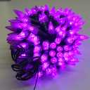 240 LED 78FT C6 Christmas String Lights, Super Long Christmas Lights Outdoor Indoor with 13 Modes & Timer, Waterproof Fairy Twinkle Light Plug in for Tree Yard House Horror Party Decorations (Purple)