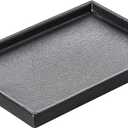 Ceramic Makeup Tray Redelaenor, Black Bathroom Accessories Holder for Kitchen Sink Organizer and Home Decorative Tray Rectangle Small Bathroom Sink Trays for Counter (11.3" x 6.3" x 1")