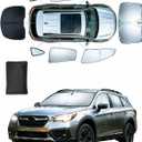Front Rear Side Window Covers for Outback 2020-2025 7 PCS | Windshield Sunshade Accessories Full Window Sun Shades Fixed Sun Visor Blocker Privacy Car Keep Car Cool