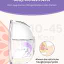 Nuliie Wearable Breast Pump (Model S32), Wearable Portable Breast Pumps 4 Modes 9 Levels, 24MM Comfortable Flange, More Private, Replaced Accessories Included (2 Packs, Deep White)