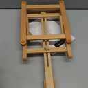 DJAR 25" Mini H-Frame Art Easel, Adjustable Beech Wood Tabletop Wooden Easel for Painting, Portable Painting Display Drawing Stand for Teens, Adults, Students, Natural