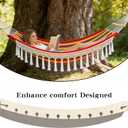 2 Pack Wooden Hammock Spreader Bar, Detachable Spreader Bar for Hanging Hammocks - Designed for a Flatter Surface, Perfect for Patio, Backyard, Camping & Porch