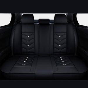 Car Seat Covers in The Back Row, Stylish Sport Seat Cover, Premium Nappa Leather Car Seat Cover. Automobile Seat Covers Sets.(Black White) 