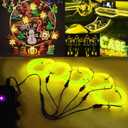 Ourbest EL Wire Lights Battery Powered, Wearable Led Wire Lights 5in1 neon String Light,DIY neon Sign kit Stay/Slow/Fast Flash Party Decoration 2M Yellow