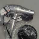 Taiff Style IonSense Professional Hair Dryer | 1875W Ionic Ceramic Blow Dryer with Diffuser | Lightweight Travel Friendly | Dual Voltage - Fast Drying | Silver