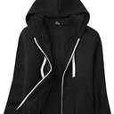 SWISSWELL Hoodies for Women Winter Fleece Sweatshirt - Full Zip Up Thick Sherpa Lined Hooded Jacket, Medium