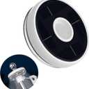 ZMTECH 1PC Solar Light for Flag Pole, Waterproof Outdoor Lighting for 5-10FT Flagpoles, Auto On/Off with Solar Charging, Fits 1in Diameter Poles (White)