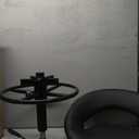 DUHOME Work Stool WY-171XF Crescent Adjustable Swivel Task Chair on Wheels (Black)