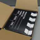Jecery 40 Pcs Movie Film Clap Board 7 x 8 Inch Clapboard Directors Clapper Clapboard Movie Night Party Decorations Writable Cut Action Scene Board Centerpiece for Photo Prop (Black)