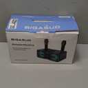 BIGASUO Portable Karaoke Machine with 2 UHF Wireless Microphones LED Lights for Adults Kids Bluetooth Singing PA System Supports TF Card, USB, AUX in