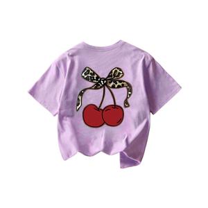 RoseSeek Girl's Geometric Star Graphic Tee Tops Casual Summer T Shirt