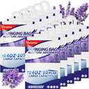 Vacplus Moisture Absorbers, Hanging Closet Dehumidifier Bags, Humidity Packs, Desiccant, Closet Dehumidifiers with Lavender Fragrance, 10 Pack, 14.0 OZ (Purple)