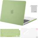 MOSISO Compatible with MacBook Pro 14 inch Case M5 2026 M4 2025 M3 M2 M1 2024-2021 A3427 A3426 A3434 A3112 A3185 A3401 A2918 A2992 A2779 A2442,Hard Case&Keyboard Skin&ScreenFilm&Pouch, Avocado Green