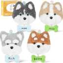 MOREJMTT Punch Needle kit-4 Embroidery kit for Beginners,Punch Needle Kits Adults Beginner,Needles, Curved Scissors, a Tool Storage Box, Easy-to-Follow Instructions, and Tutorial Videos-4 Dog