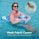 SLOOSH Hammock Pool Floats Adults, 4-in-1 Multi-Purpose Inflatable Pool Floaties PVC Water Hammock Lounge Floaties