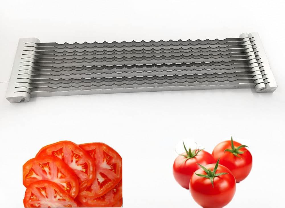 Tomato Slicer Blade Replacement 3/16 Slicer Blade Assembly Suitable For Tomato Slicer Commercial Vegetable Slicer Manual Fruit Slicer Tomato Cutter (3/16" Stainless Steel Blade)