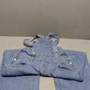 Amazon Essentials Women's Medium Stretch Denim Relaxed-Fit Straight Leg Overalls XL