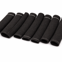 7Pcs 2500° Degree Spark Plug Wire Boots Heat Shield Protector Sleeve Cover Compatible with SBC BBC 350 454,6 Inch, Black
