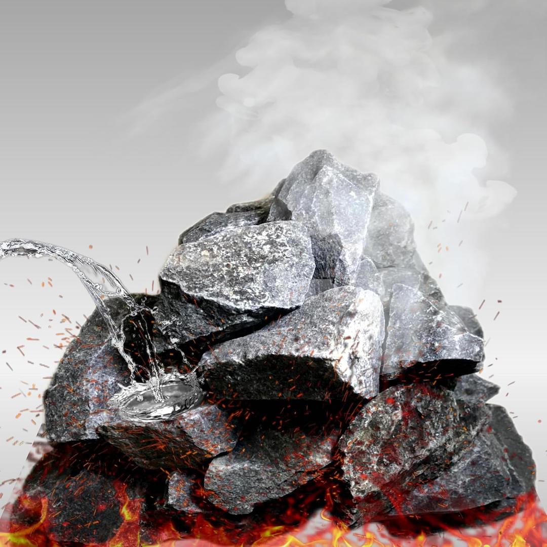 Sauna Rocks/Sauna Stones, 35 lb Box of Lava Rock for Steam Sauna, Sauna Stone