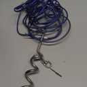 Dog Tie Out Cable and Anti Rust Spiral Stake , 30ft Outside Leash&Chain for Camping and Yard, 16'' Heavy Duty for Medium-Large Dogs Up to 125 lbs (30FT, Blue)