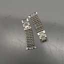 Minyee Compatible with Apple Watch Band 38/40/41/42mm Women, Dressy Stainless Steel Metal Adjustable Chain Strap Link Bracelet Wristband for iWatch Series 11 10 (Starlight)