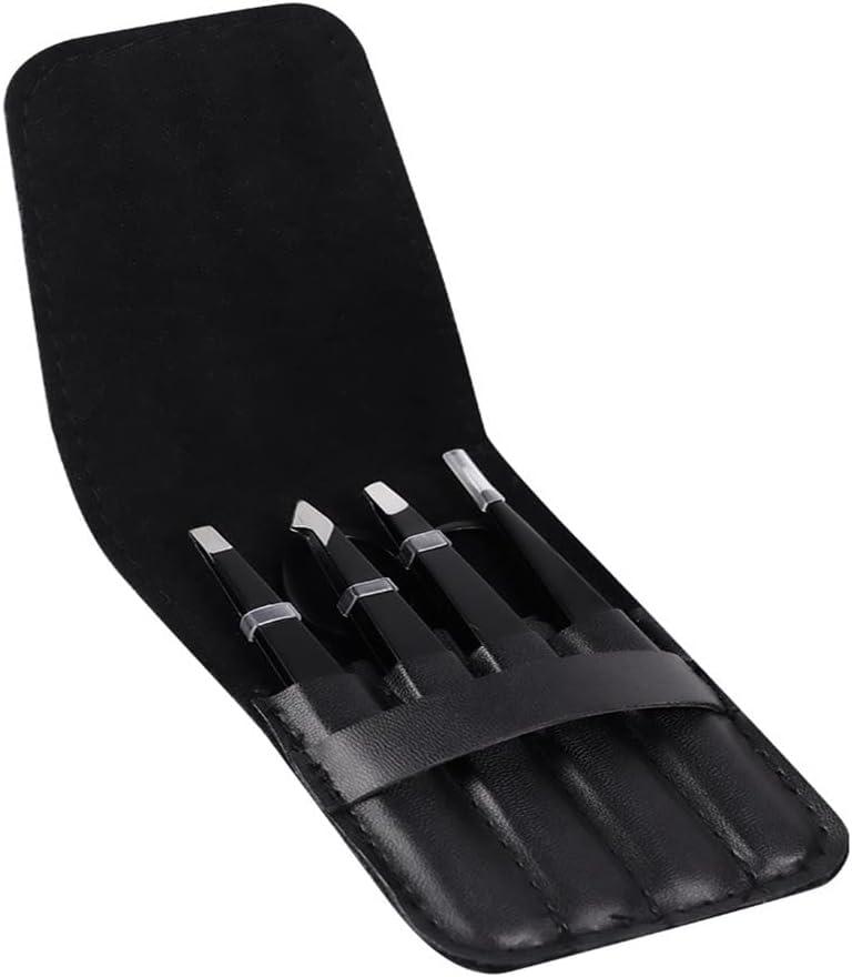 Stainless Steel Eyelash Tweezers Professional Lash Extension Eyebrow Hair Remove Supplies (Fits all)