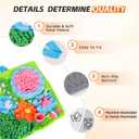Snuffle Mat for Dogs, 20 X 20 Inches Dog Puzzle Toy for Boredom & Slow Eating, Washable Snuffle Mat for Puppies, Small & Medium Dogs, Cats & Rabbits