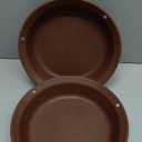 Hanging Bird Bath, Hanging Bird Water Feeder for Outdoors, Feeder Bowl, 2 Pack Birdbath Tray Accessories for Outside, Plastic Birdbaths Tray for Garden Patio Decoration (12", Chocolate)