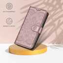 Wallet Case for iPhone 17,[RFID Blocking] 3 Card Holder Stand with Credit Card Slot PU Leather Magnetic Protective Flip Cover for iPhone 17 (Rose Gold)