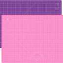 Headley Tools Thickened 24 x 36 Inch Self Healing Sewing Cutting Mat, A1 Rotary Cutting Sewing Mat for Crafts, Double Sided 5-Ply Table Cutting Board for Fabric Quilting Leather Hobby, (Pink/Purple)