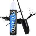 SYOAUTO Gloss Black Car Touch Up Paint Auto Touch Up Paint 0.4 oz Gloss Black Automotive Scratch Repair Pen Brush and Tip 2 in 1