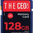 THE CEO Memory Card Ultra SDHC UHS-I 90MB/s  High-Speed & Reliable Camera Card - Class 10 for Fast Read/Write Ideal for Full HD Video & Photography- Get a Durable 128GB SD Card for Long-Term Storage (Blue)