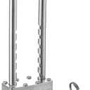 Padlock with Key, WULALACK 2 inch Wide Heavy Duty Laminated Steel Keyed Padlock with Adjustable Shackle, Long Shackle Pad Lock with 2 Keys
