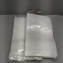 100pcs Kraft Bags with Window 7.1x10 Inches White Reusable Sealable Ziplock Food Storage Stand up Paper Pouches for Home or Business