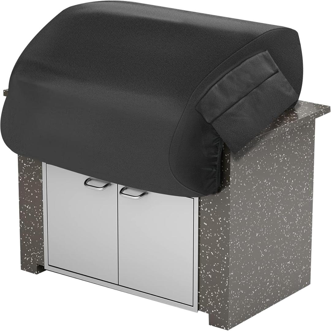 Built-in Grill Cover for Blaze 32 Inch 4-Burner Gas Grill, Cover for Bull Outdoor Built-in Gas Grills 32 Inch, Waterproof Island BBQ Grill Top Cover, Outdoor Kitchen Grill Head Cover