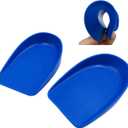 2 x Silicone Heel Cups for Heel Pain Relief - Heel Supports for Heel Bone spur Pain Relief, Men Women Plantar Fasciitis (Pair, L Women 9.5-12.5 / Men 8.5-11.5)