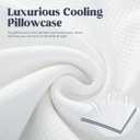 puredown Cooling Goose Feathers Down Pillows for Sleeping, Hotel Quality Chill Pillow with Removable Pillowcase, White, Queen Size, 20x30 Inches, 1 Pack