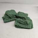 Homaxy 100% Cotton Terry Kitchen Towels(Grass Green, 13 x 28 inches), Checkered Designed, Soft and Super Absorbent Dish Towels, 6 Pack