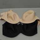 Hanes Womens T-Shirt Bra, Invisible Look Underwire Adjustable for 2-Pack Bra, Black/Soft Taupe, 38D US