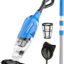 SOYUS Cordless Pool Vacuum for Above Ground Pool with a Telescopic Pole, Suction up to 18.5 Gallons per Minute, 80 Mins Runtime, Handheld Rechargeable Pool Cleaner for Inground Pools