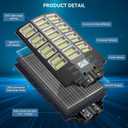VOOJOY 8000W Solar Street Lights Outdoor Waterproof, Dusk to Dawn Solar Lights Outdoor, LED Flood Security Light with Motion Sensor and Remote Control for Yard, Parking Lot, Garage, Street, 3 Pack