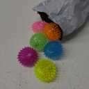 Bouncy Light Up Ball for Kids - LED Flashing Spiky Sensory Toys for Kids with Autism Stress Balls for Toddlers 1-3 Fidget Toys Sensory Balls Glow in The Dark for Novelty Noisemaker Toys for Parties