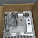 KYX Adjustable Drop Hitch for 2 Inch Receiver - 8" Drop/Rise Aluminum Hitch, Trailer Hitch for Truck 12,500 lbs GTW Heavy Duty Tow Ball Mount with Anti-Theft Locks (Fits 2" & 2-5/16" Balls)